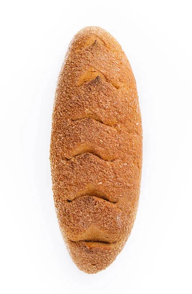 Сільський Білий Хліб Ізольований Білому — стокове фото