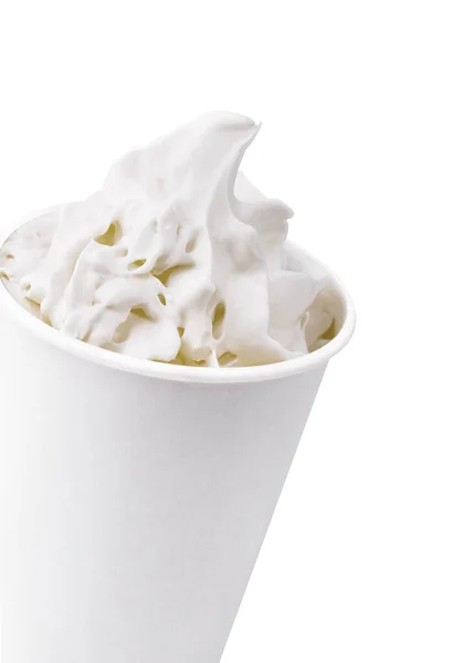 Coffee Mocha Milkshake Cream Isolated — 图库照片