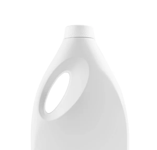 Plastový Detergent Kontejner Izolované Bílém Pozadí — Stock fotografie