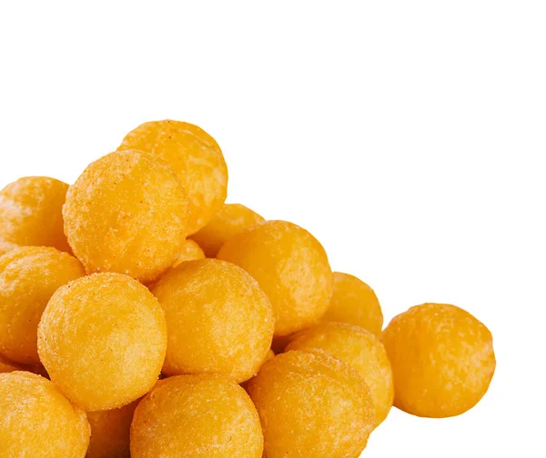 Cheese Balls Garlic Isolated White — Stockfoto
