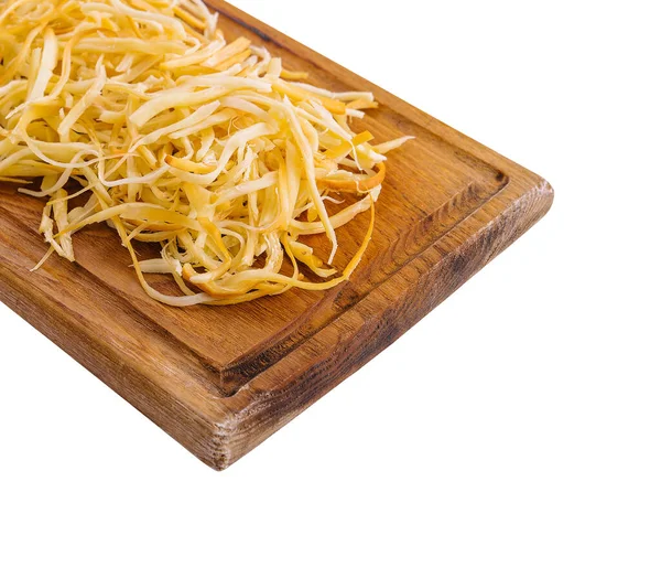 Georgian Sulguni Cheese Wooden Cutting Board — Stock Photo, Image