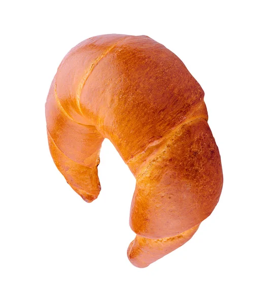 Croissant Bagel Bun Isolated White Background — Zdjęcie stockowe