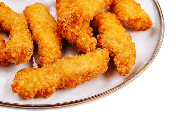 Chicken Nuggets Plate Close — Stock Photo, Image
