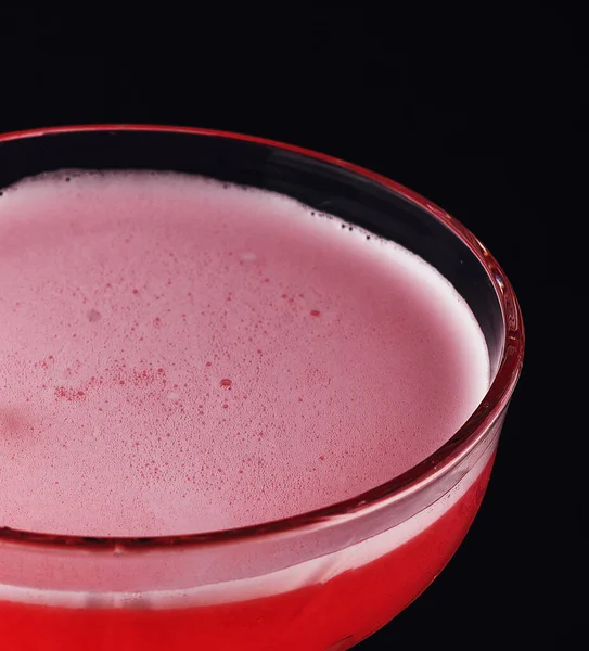 Red Sweet Berry Cocktail Froth — Stock Photo, Image