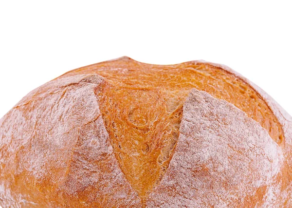 Буханка Органического Хлеба Белом Фоне — стоковое фото