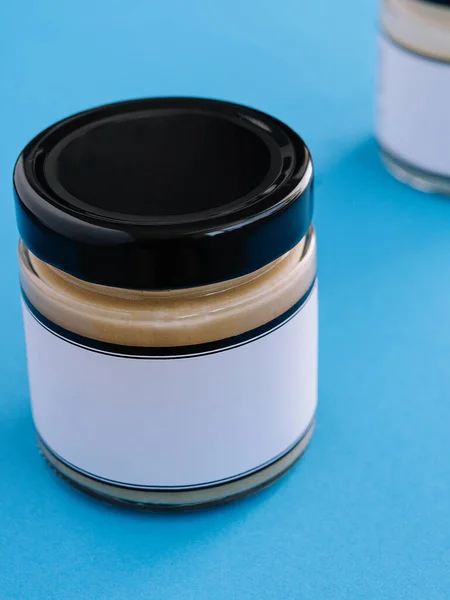 Peanut Almond Nut Butter Glass Jar — Photo