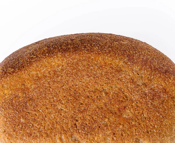 Чорний Хліб Вигляді Цегли Білому Тлі — стокове фото