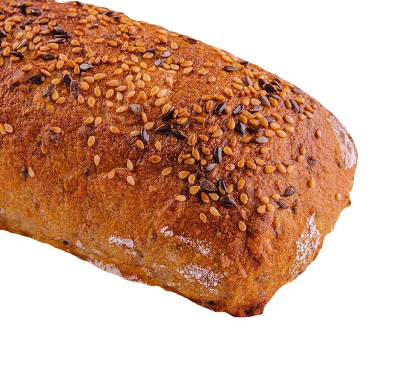 无麸质多种子面包与亚麻籽分离 — 图库照片