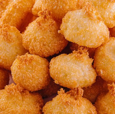 Asyalı glutinous pirinç donutu. Yakın çekim.