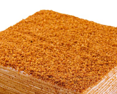 Sweet home layered honey cake on plate