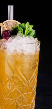 refreshing Mai Tai cocktail with white rum