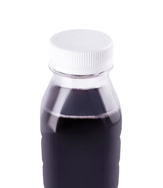 Fekete Áfonya Áfonya Méregtelenítő Műanyag Palackban — Stock Fotó