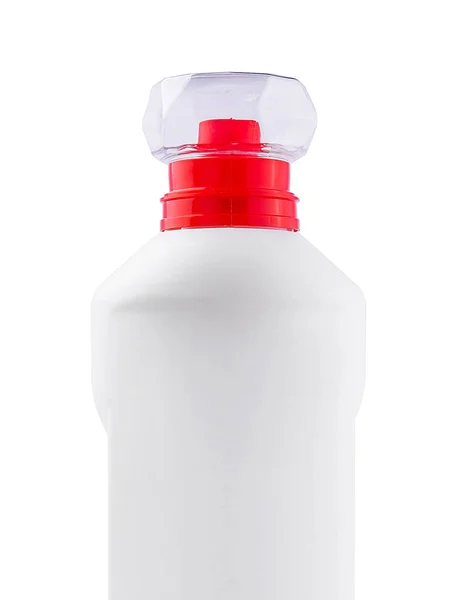 Frasco Detergente Blanco Para Embalaje Aislado Sobre Fondo Blanco —  Fotos de Stock