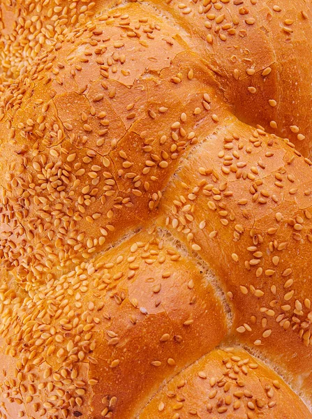 Pigtail White Bread Close Background — Stock Photo, Image
