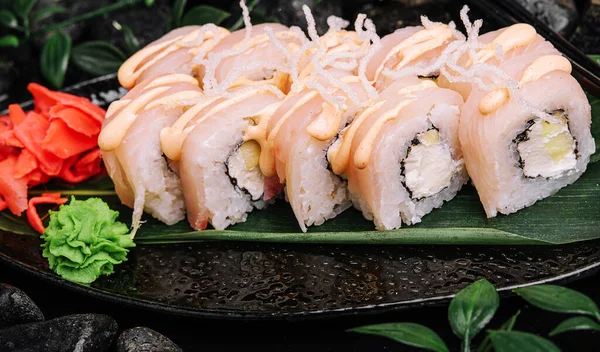 Philadelphia Maki Sushi Gemaakt Van Roomkaas — Stockfoto