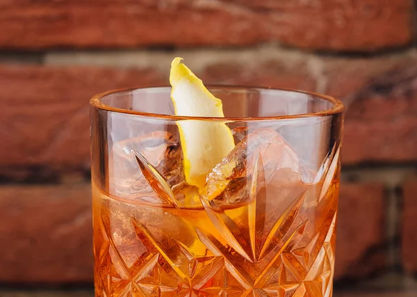 Szklanka Whisky Bliska Lub Makro — Zdjęcie stockowe