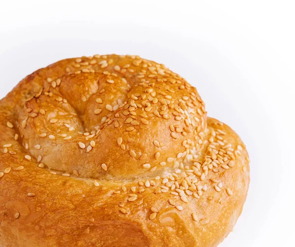 Puff Pastry Bun Rolled Form Snail — 스톡 사진