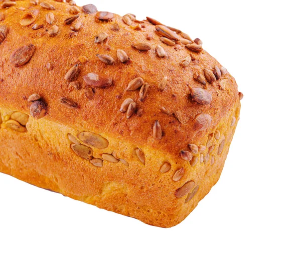 Freshly Baked Wheat Rye Bread Seeds — Fotografia de Stock