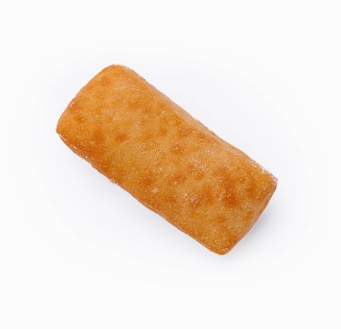 Beyaz zemin üzerinde ev yapımı ekmek