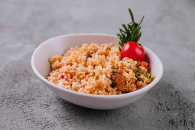 et ve sebzeli bulgur