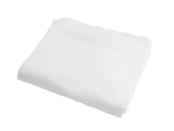 Λευκή Πλαστική Σακούλα Συσκευασίας Στοίβαγμα Λευκό Φόντο — Φωτογραφία Αρχείου