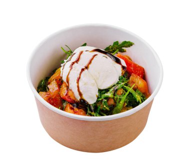 Caprese salatası, domates ve mozzarella ile İtalyan meze