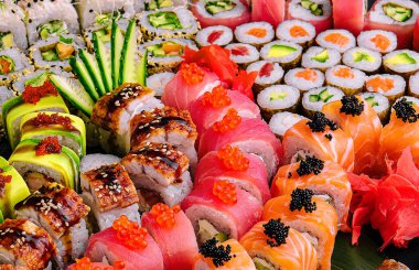 Büyük sushi arka planı kapat