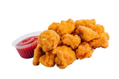 Beyaz soslu tavuk nugget.