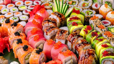 Büyük sushi arka planı kapat