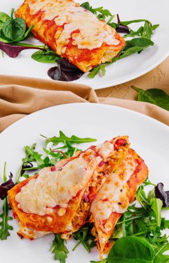 Sebze ve peynirli vejetaryen quesadilla