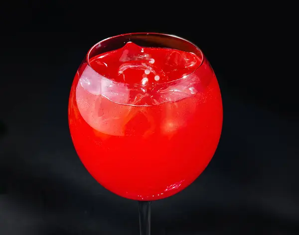 Sangria Cocktails with Ice Cubes