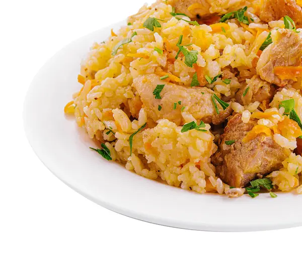 fried rice with crispy belly pork