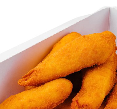 Pakette ketçaplı karides tempura.