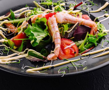 sağlıklı salata karides