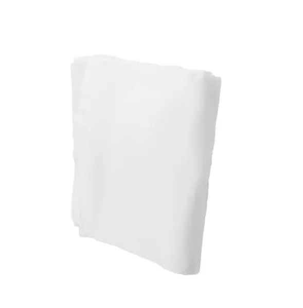 Λευκή Πλαστική Σακούλα Συσκευασίας Στοίβαγμα Λευκό Φόντο — Φωτογραφία Αρχείου