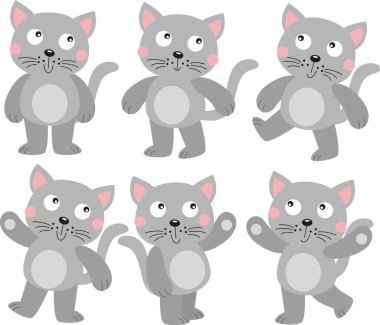 Çocuklar için sevimli vahşi hayvan vektörü