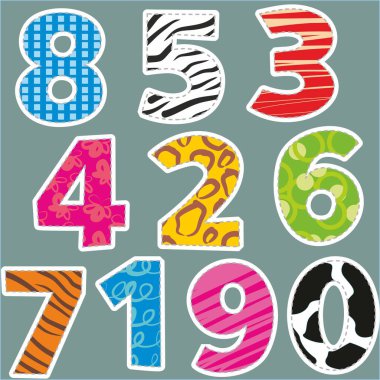kolorowe cyfry dla dzieci 
