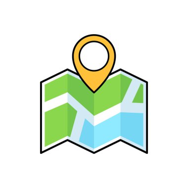 Konum İşaretli Vektör Haritası