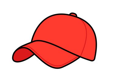 İzole edilmiş Beyzbol Şapkası İllüstrasyonu