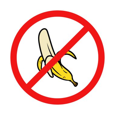 Beyaz Arkaplanda Muz İşareti Yok