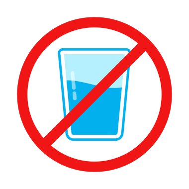 Bir bardak su işareti yok.