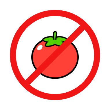 Beyaz Arkaplanda Domates İmzalama Yok