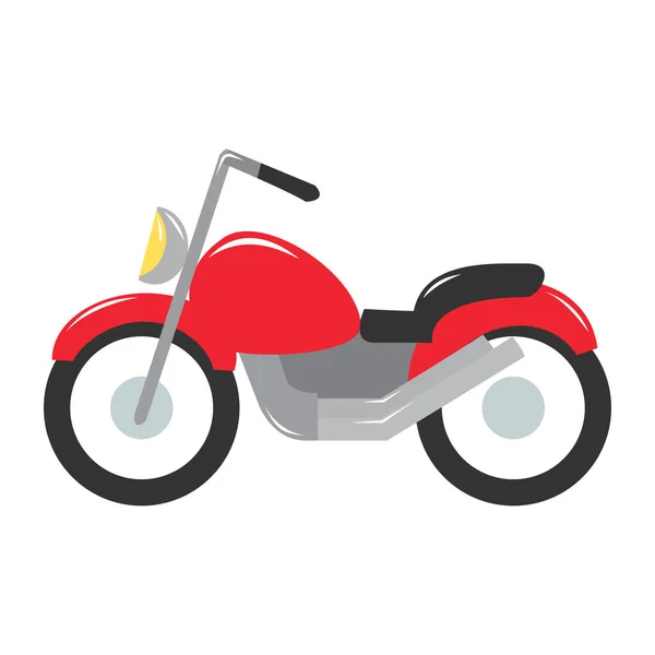 Ilustración Plana Del Diseño Motocicleta Del Vector — Vector de stock