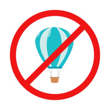 Beyaz Arkaplanda Sıcak Hava Balonu Yazısı Yok