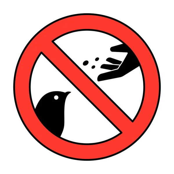Feed Birds Sign — Stock Vector