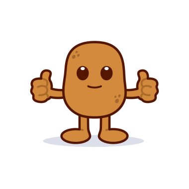 Sevimli Patates Karakteri Başparmaklarını Veriyor