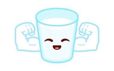 Tatlı Güçlü Süt Kadehi Çizimi