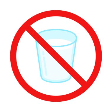 Beyaz Arkaplanda Süt İşareti Yok