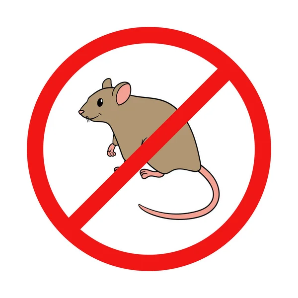 Mouse Sign White Background — Stock Vector