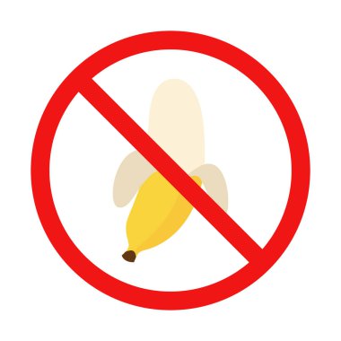 Beyaz Arkaplanda Muz İşareti Yok